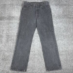 Vintage‎ Levi's 505 Jeans Men's 34x30 (31x29) Gray Denim Straight USA Made